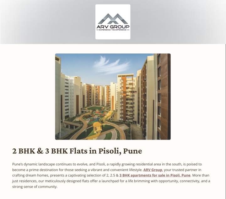 2 bhk 3 bhk flats in pisoli pune