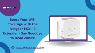 Boost Your WiFi Coverage with the Netgear EX3110 Extender – Say Goodbye to Dead Zones!