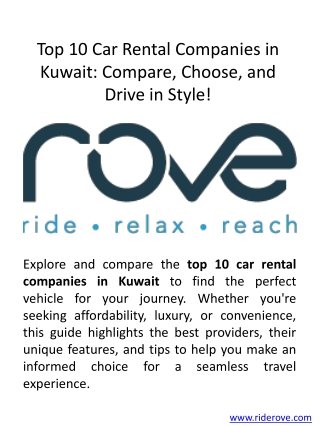 Best Car Rental Companies in Kuwait City – Compare & Book Now