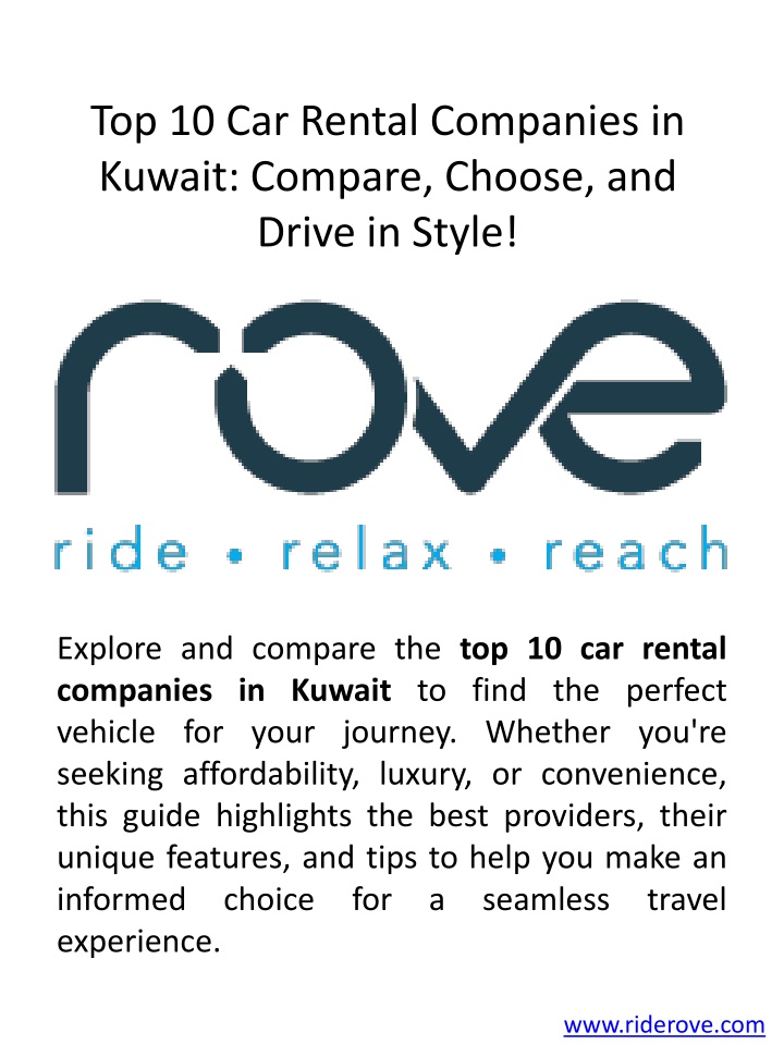 top 10 car rental companies in kuwait compare