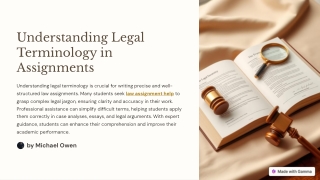 understanding legal terminology in assignments