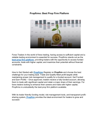 Propfirmo: Best Prop Firm Platform