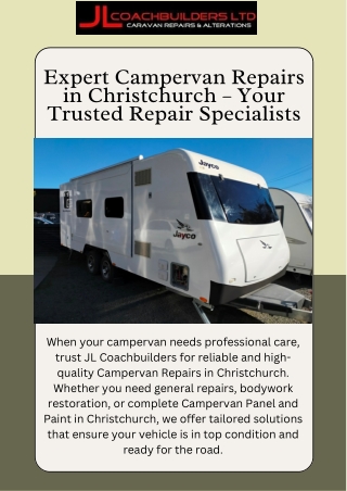 Expert Campervan Panel and Paint Services in Christchurch for a Flawless Finish