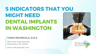 5 Indicators That You Might Need Dental Implants in Washington