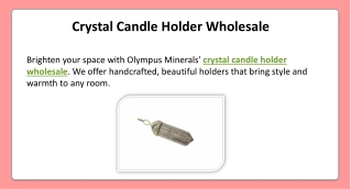 Crystal Candle Holder Wholesale