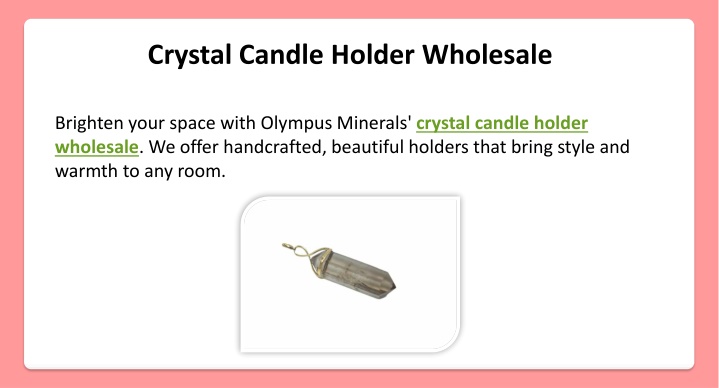 crystal candle holder wholesale