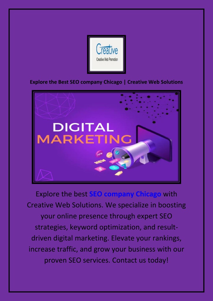 explore the best seo company chicago creative