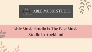 Able Music Studio is The Best Music Studio in Auckland