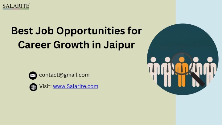 best job opportunities for career growth in jaipur