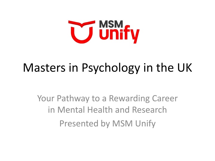 masters in psychology in the uk