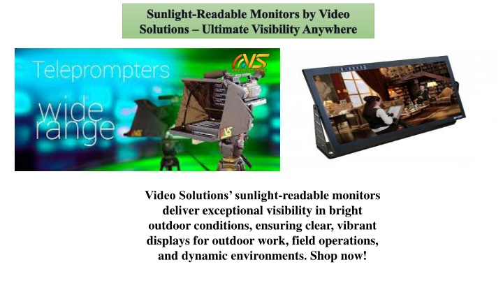 sunlight readable monitors by video solutions