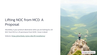 lifting noc from mcd a proposal