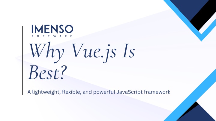 why vue js is best