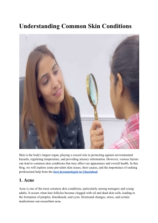 understanding common skin conditions