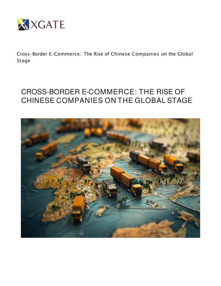 cross border e commerce the rise of chinese