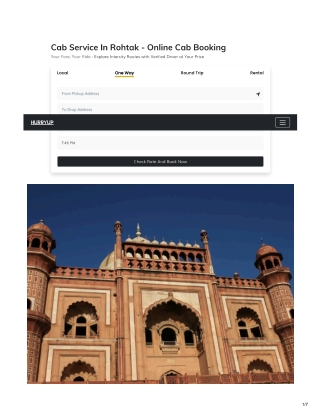 Top Cab Service in Rohtak At ₹9/km | Book Taxi Services | Transport & Travels