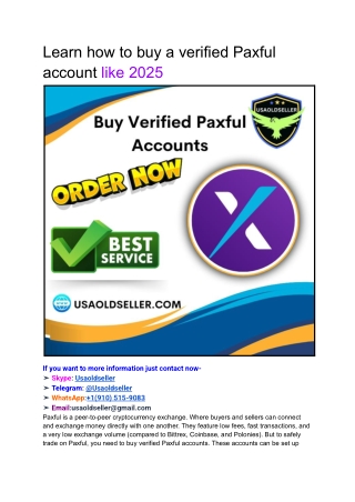 Learn how to buy a verified Paxful account like 2025