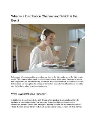 What is a Distribution Channel and Which is the Best_