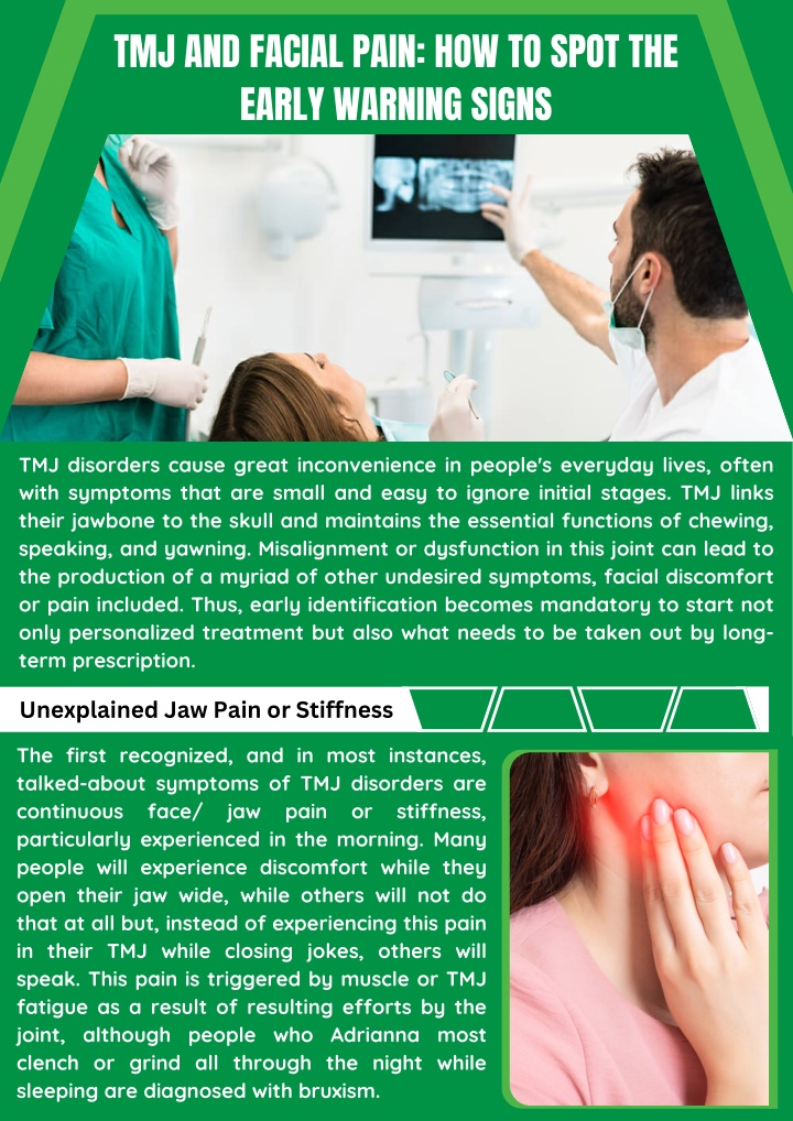 tmj and facial pain how to spot the early warning