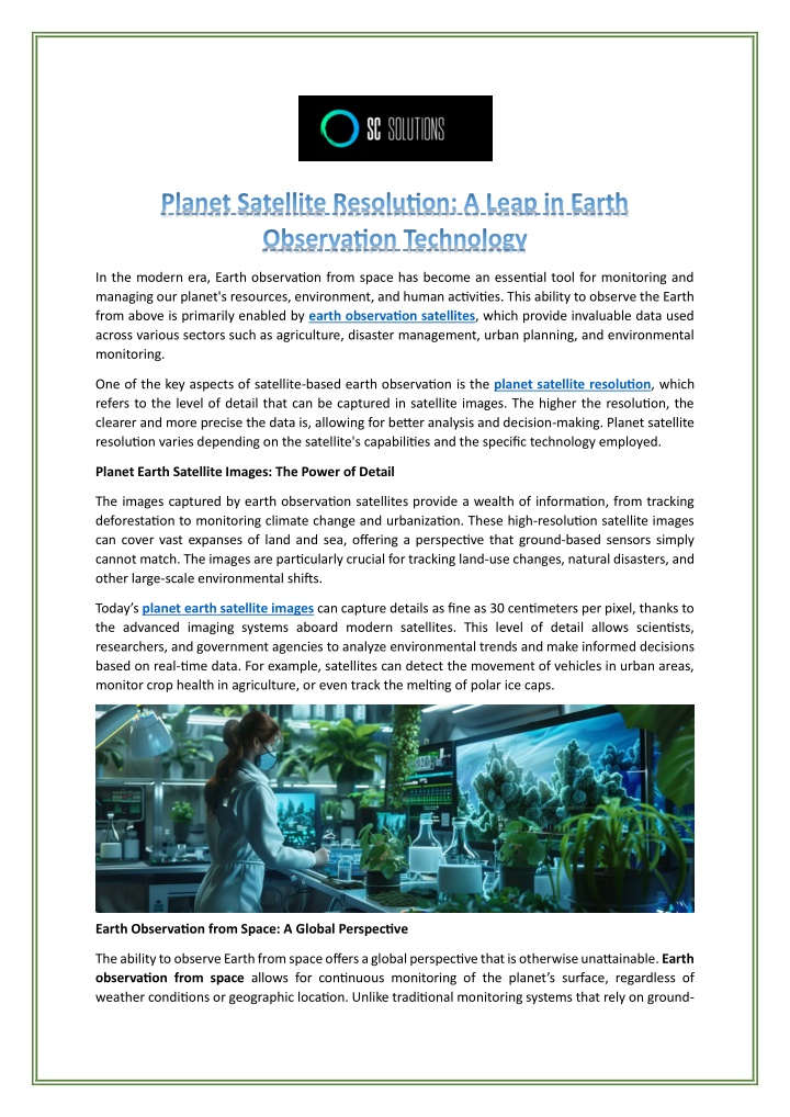 planet satellite resolution a leap in earth