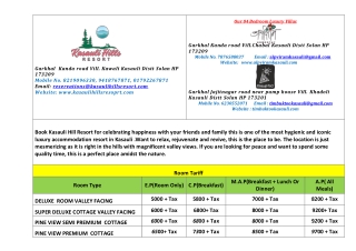 kasauli-hills-resort-timbuktoo-kasauli-alpviram-kasauli-tariff-2021