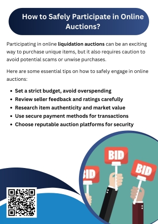 how to safely participate in online auctions