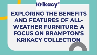 All-weather furniture Brampton