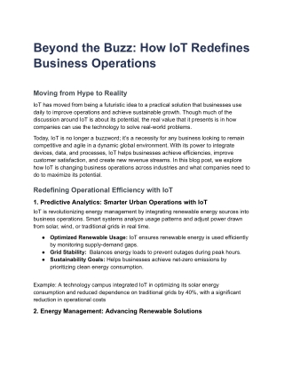 Beyond the Buzz_ How IoT Redefines Business Operations