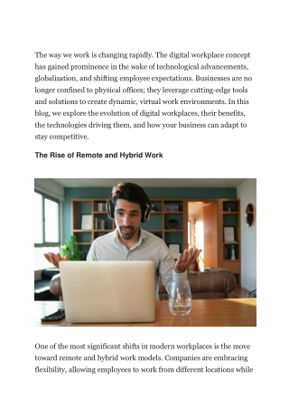 the way we work is changing rapidly the digital