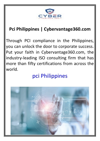 pci philippines cybervantage360 com
