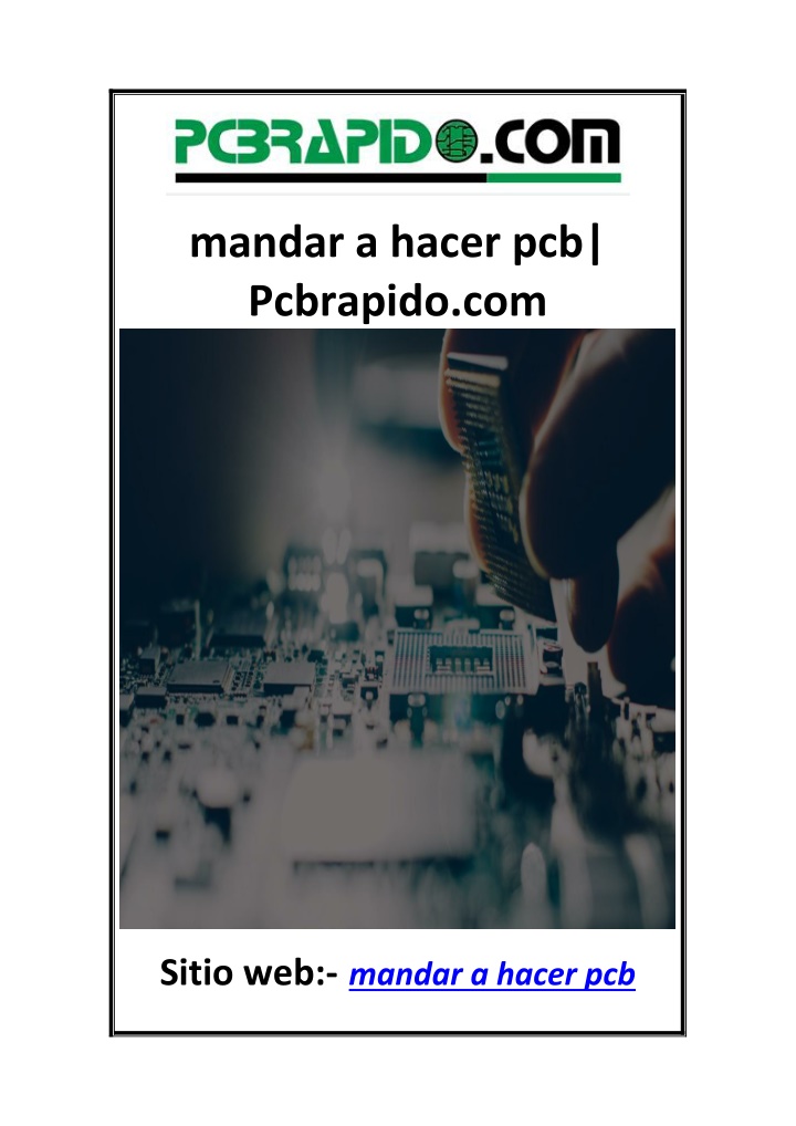 mandar a hacer pcb pcbrapido com