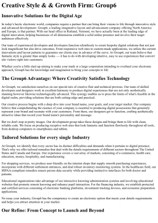 creative style growth firm group6