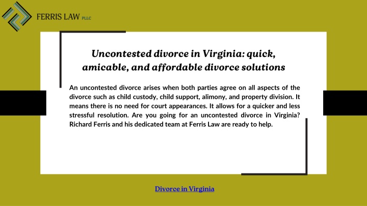 uncontested divorce in virginia quick amicable