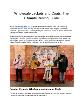 Wholesale Jackets and Coats_ The Ultimate Buying Guide