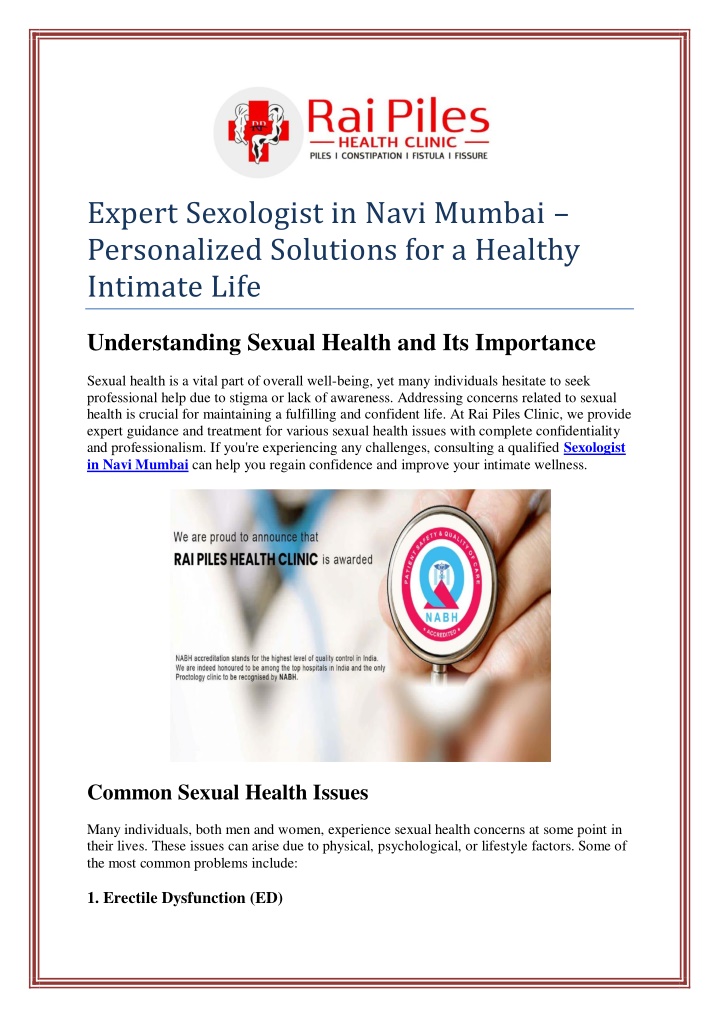 expert sexologist in navi mumbai personalized