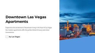 Downtown las vegas apartments