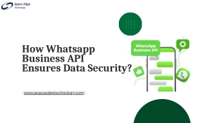 how whatsapp business api ensures data security