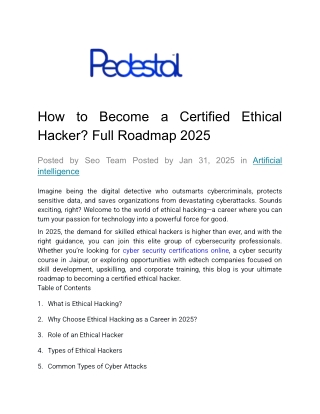 How to Become a Certified Ethical Hacker? Full Roadmap 2025