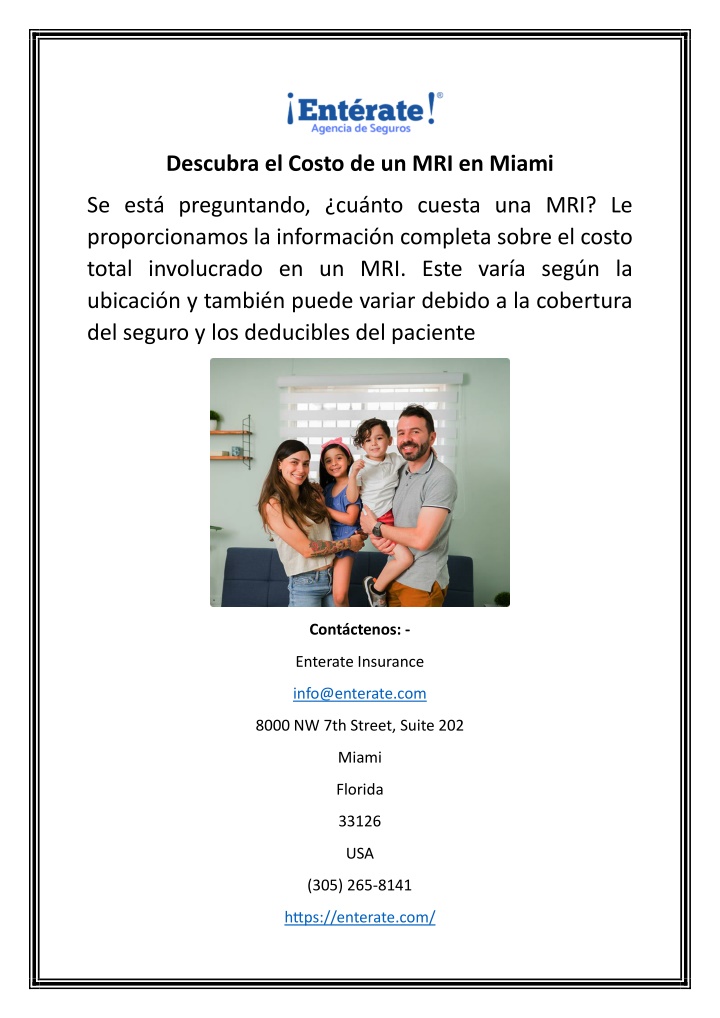 descubra el costo de un mri en miami