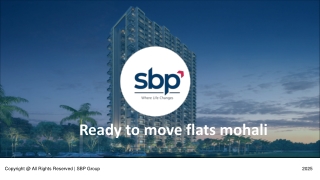 Ready to move flats mohali
