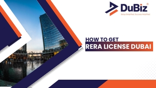 How to Get RERA License Dubai