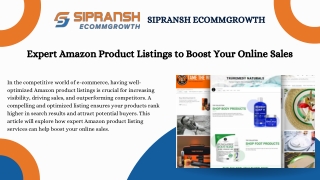 Expert Amazon Product Listings to Boost Your Online Sales