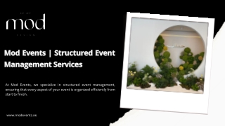 mod events structured event management services