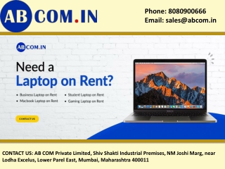 Get a MacBook on Rent in Mumbai – Hassle-Free & Affordable!