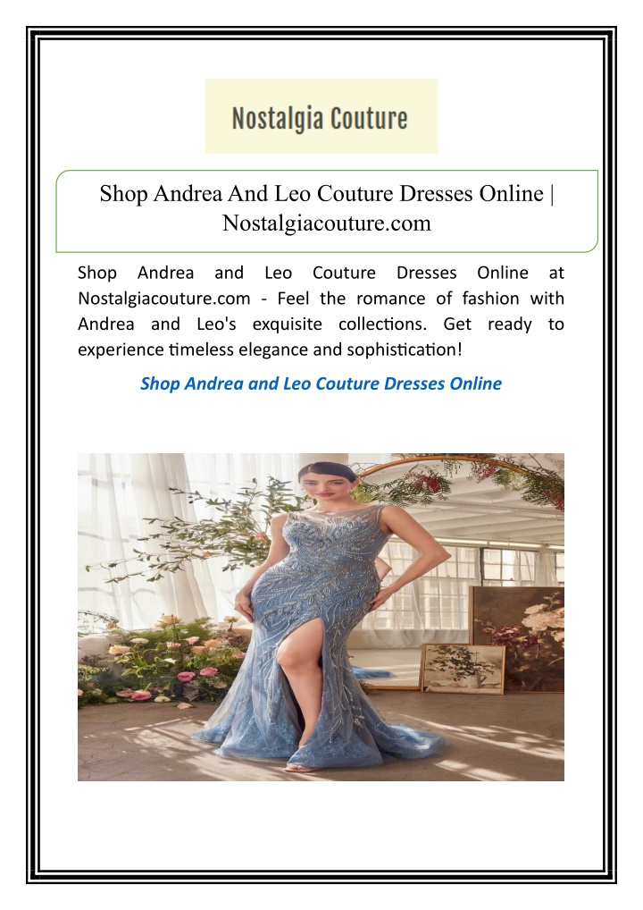 shop andrea and leo couture dresses online