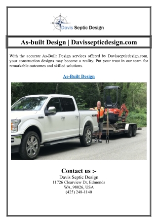as built design davissepticdesign com