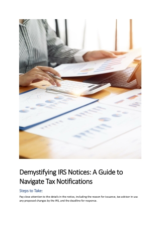 demystifying irs notices a guide to demystifying