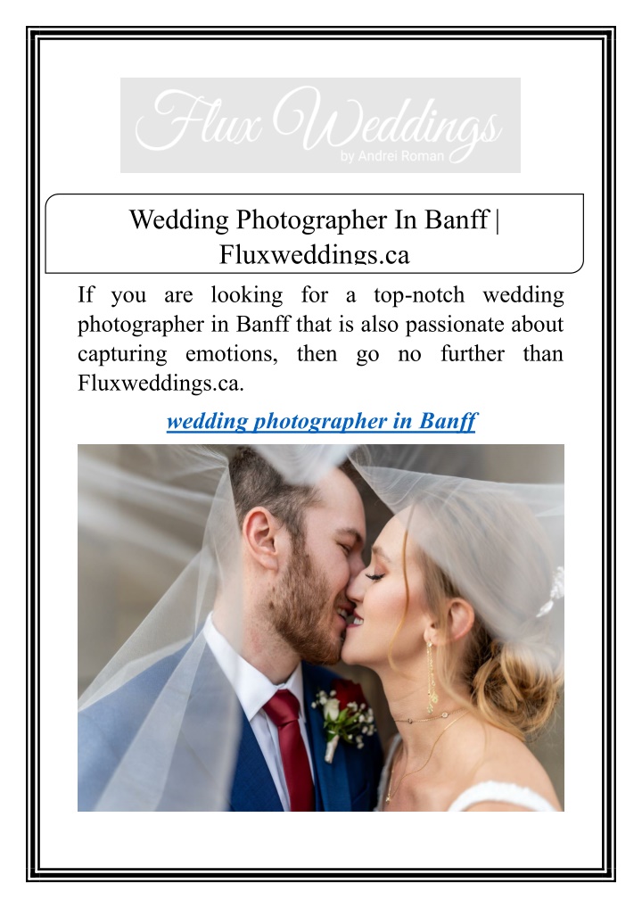 wedding photographer in banff fluxweddings ca