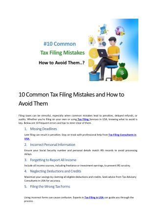 10-Common-Tax-Filing-Mistakes-and-How-to-Avoid-Them