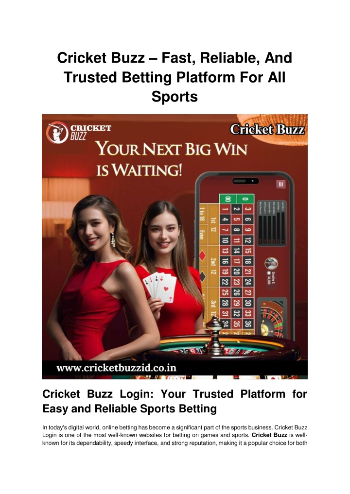 cricket buzz fast reliable and trusted betting